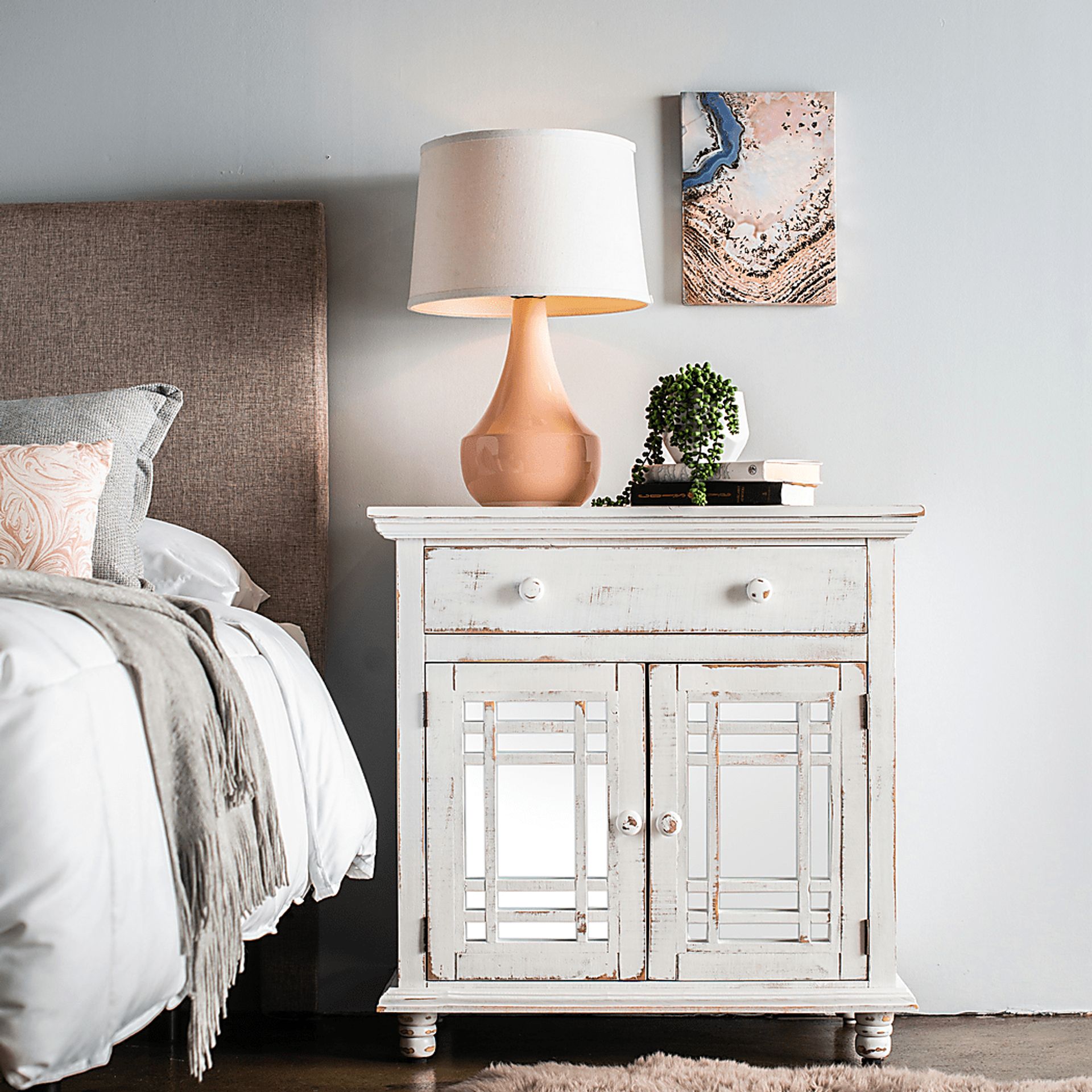 Kristansand White Accent Cabinet - Image 7