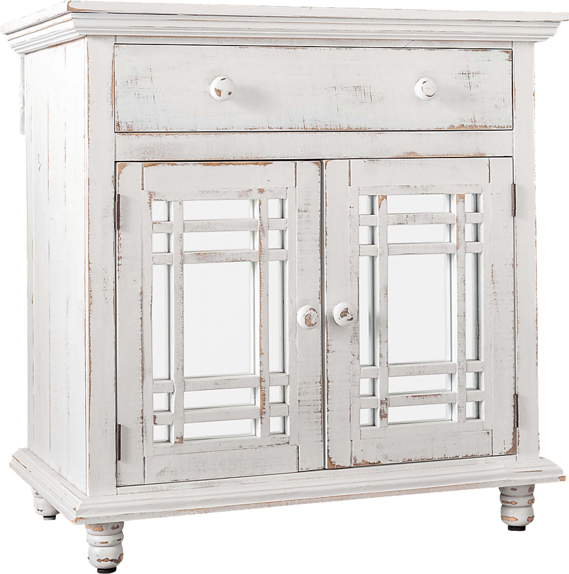 Kristansand White Accent Cabinet - Image 1