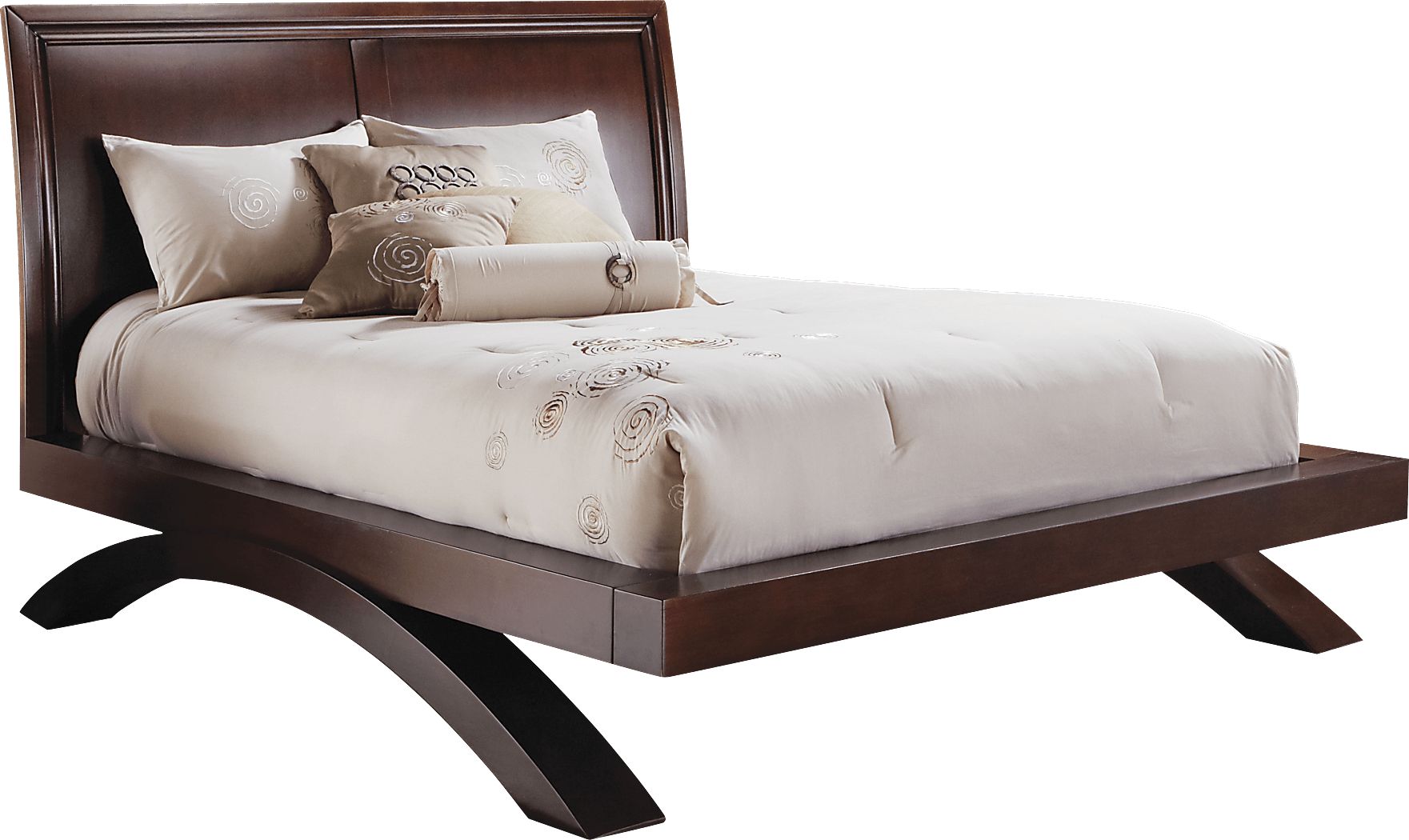 Kristina Merlot Dark Wood 3 Pc Queen Bed | Rooms to Go