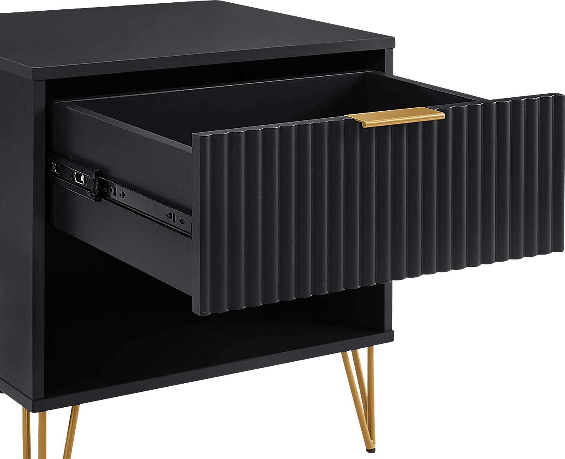 Kroc I Black Nightstand - Image 3