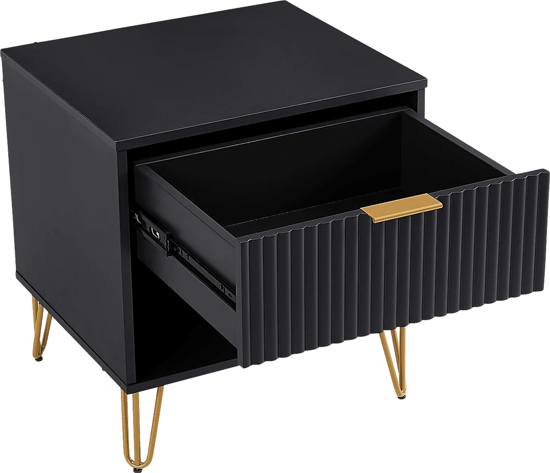 Kroc I Black Nightstand - Image 5