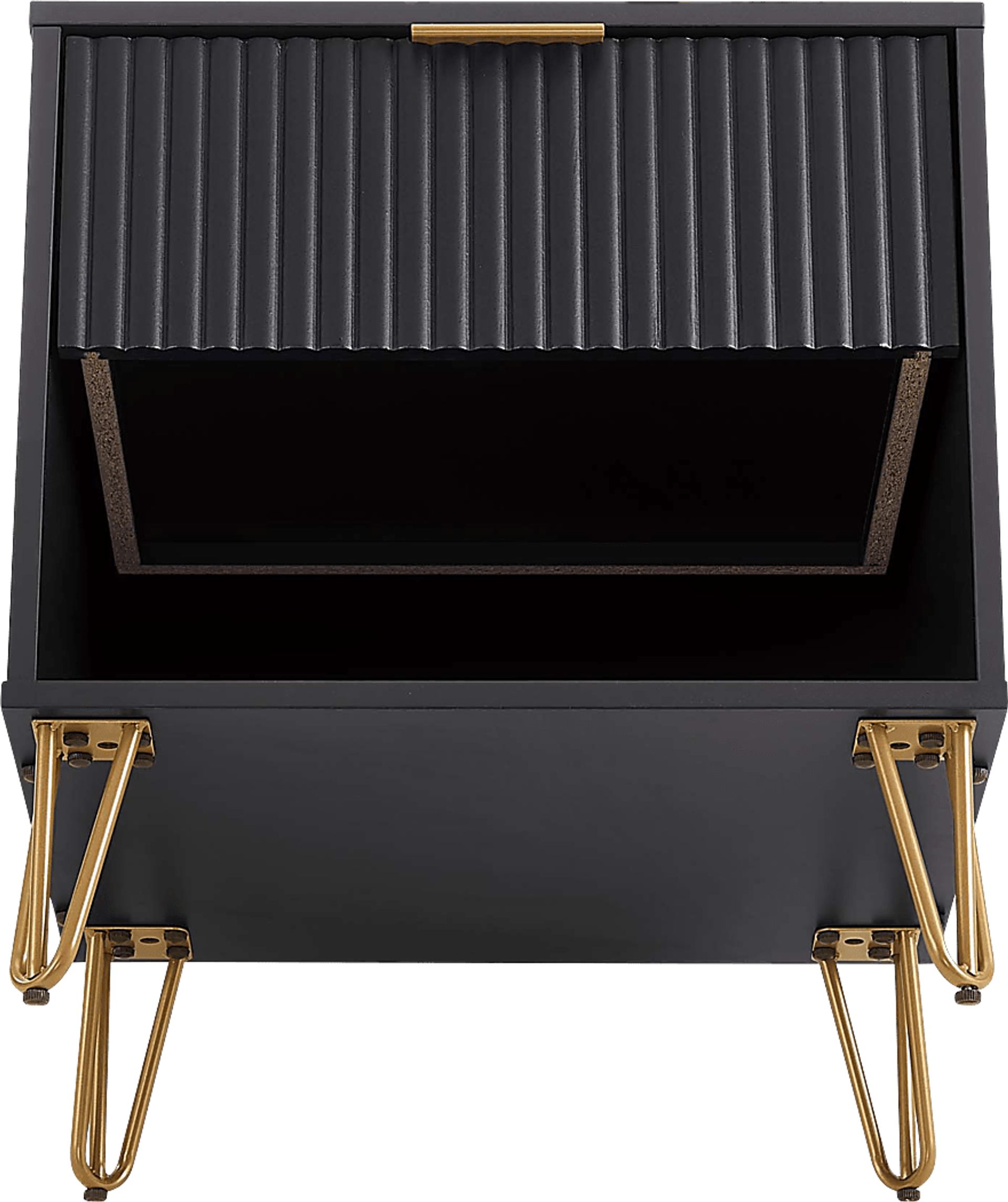 Kroc I Black Nightstand - Image 9