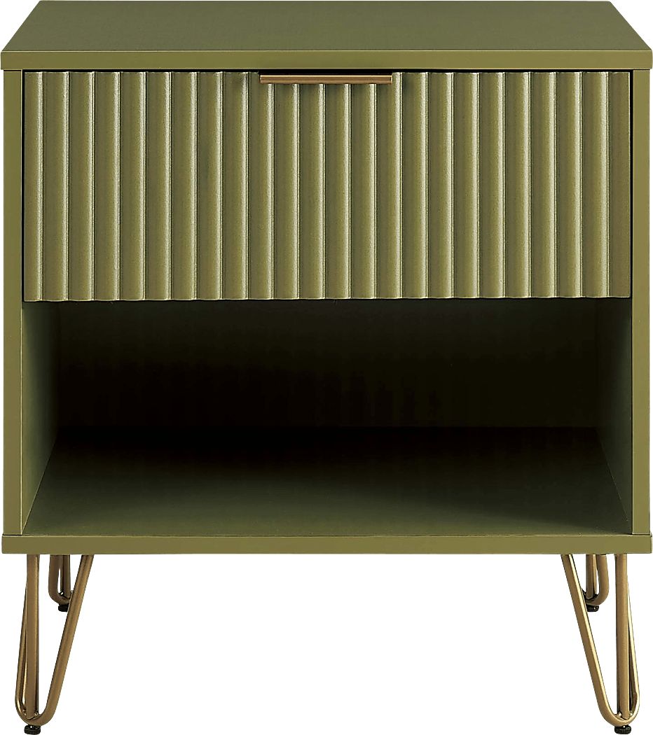 Kroc I Green Nightstand