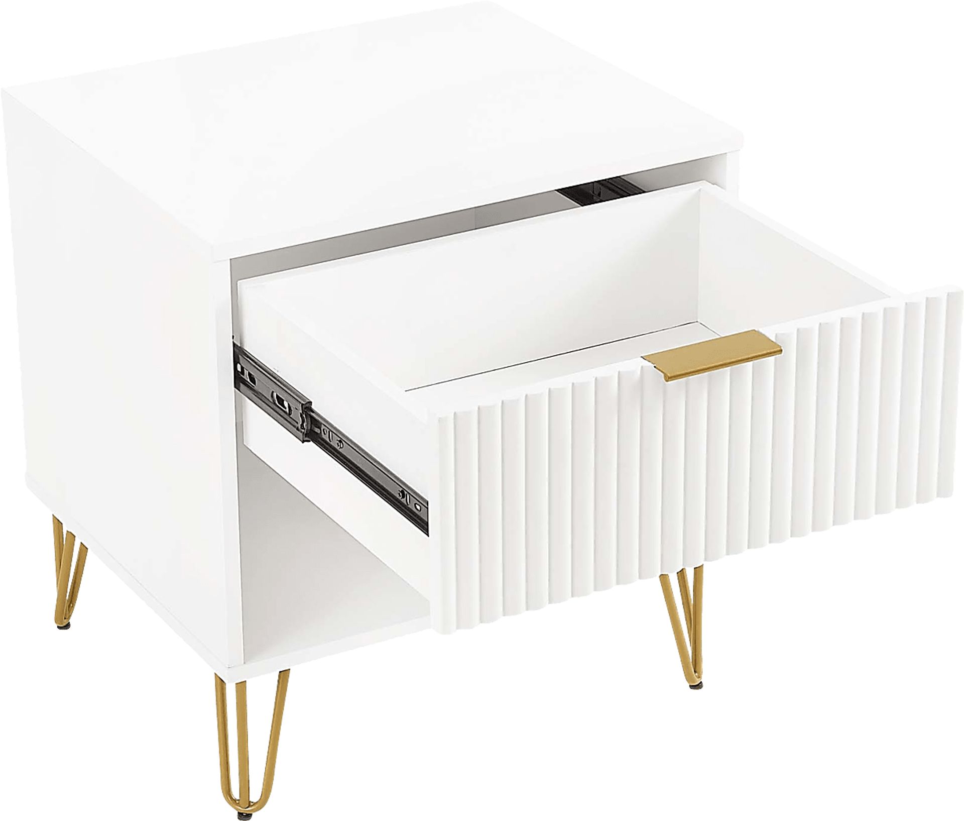 Kroc I White Nightstand - Image 5