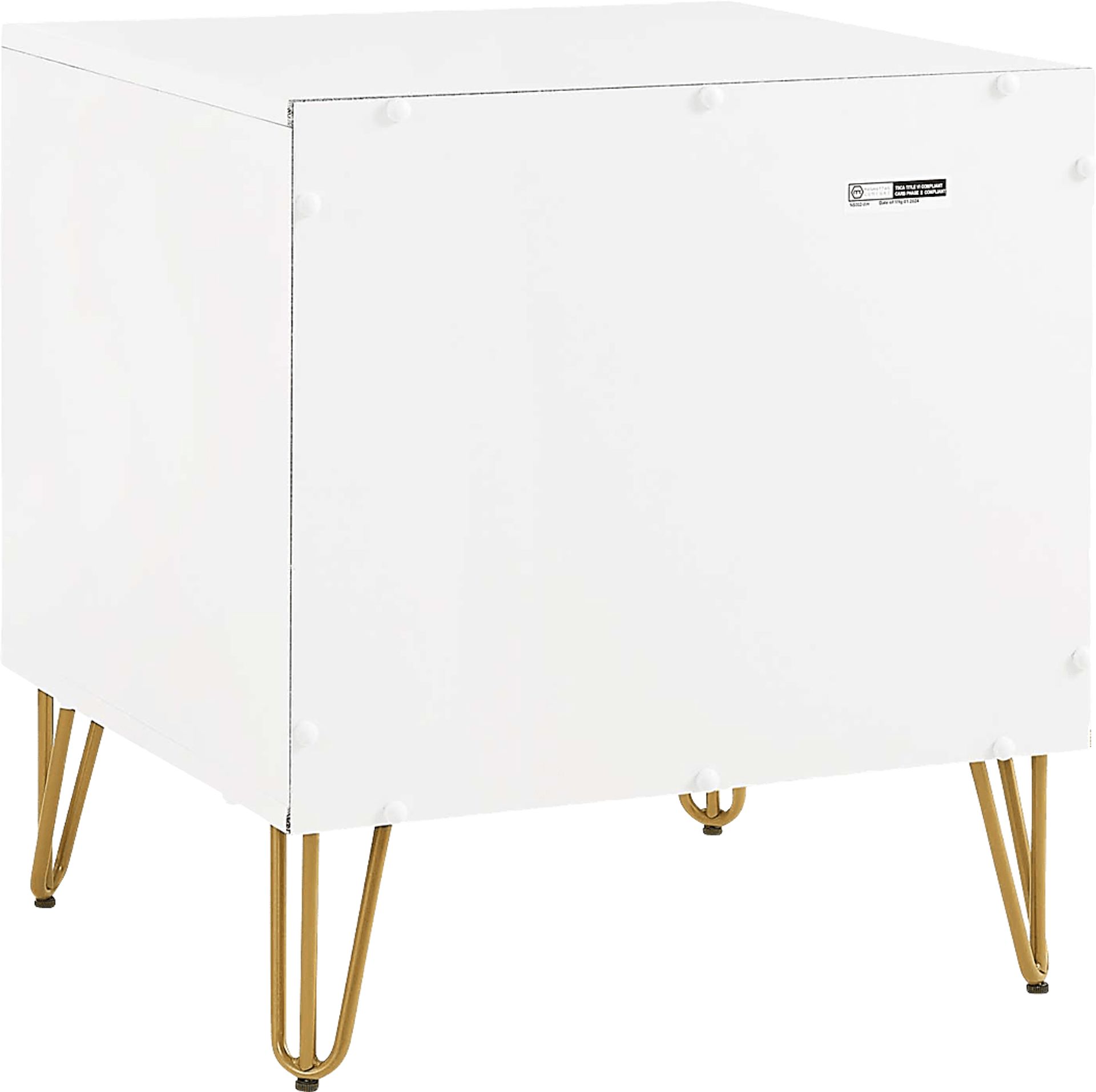 Kroc I White Nightstand - Image 6