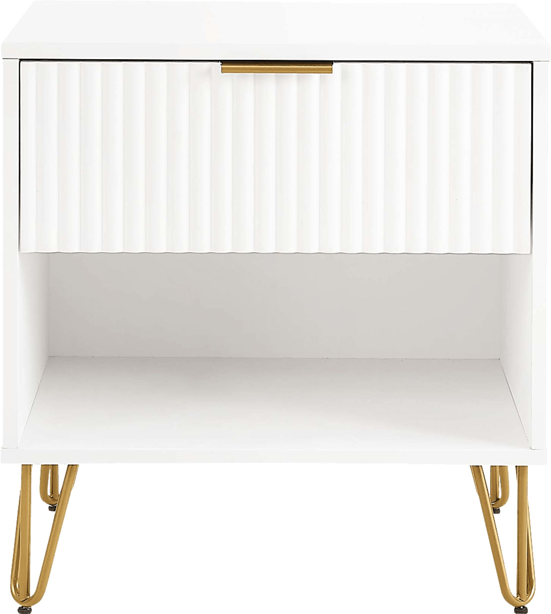 Kroc I White Nightstand - Image 1