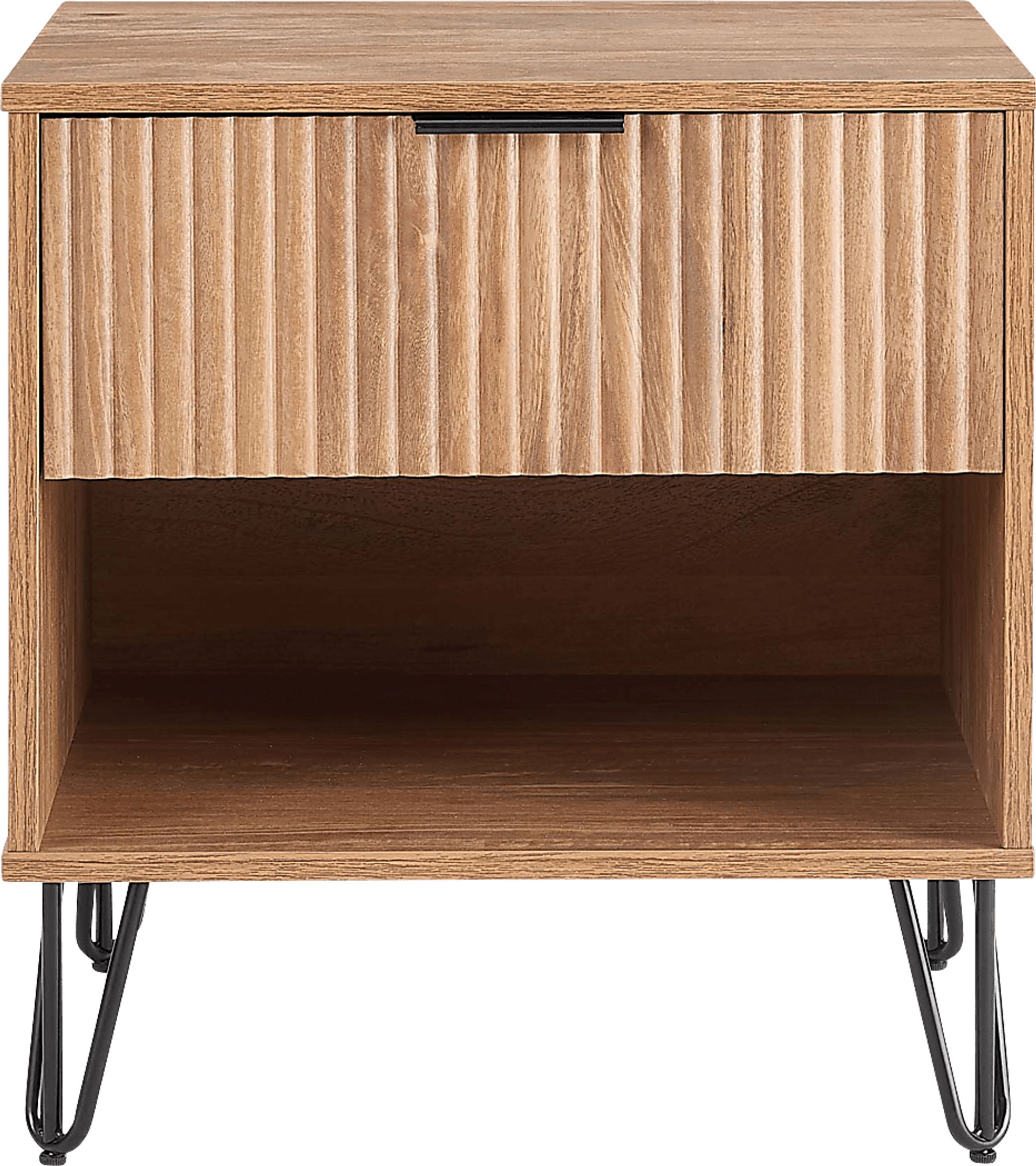 Kroc II Brown Nightstand - Image 1
