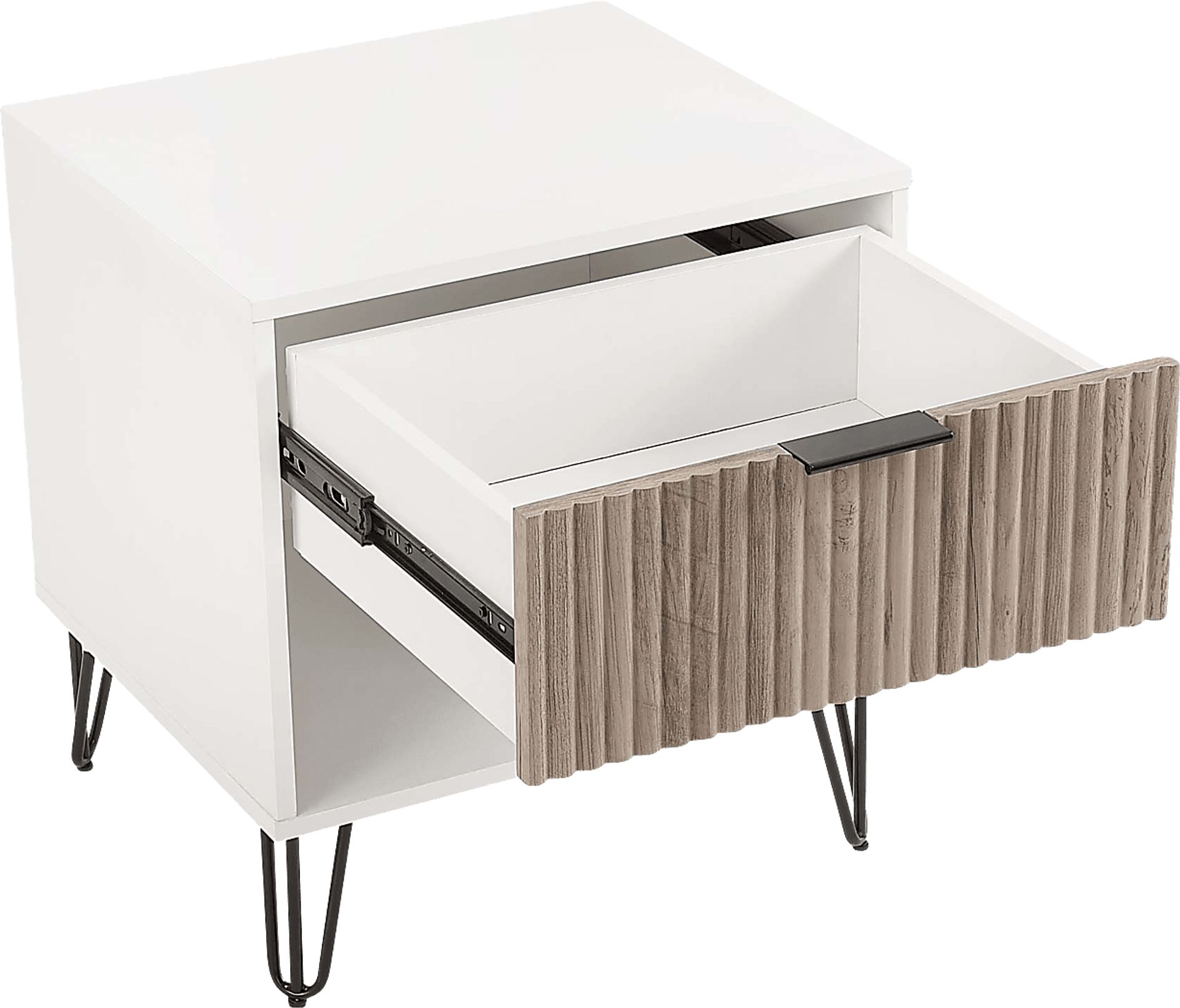 Kroc II White Nightstand - Image 5