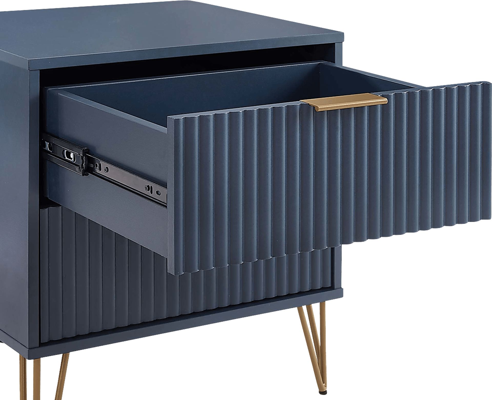 Kroc III Midnight Blue Nightstand - Image 3