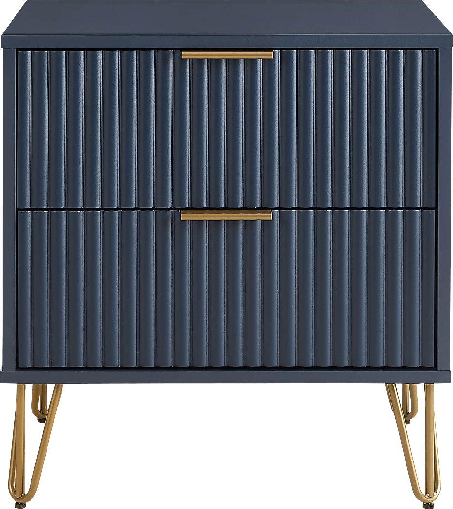 Kroc III Midnight Blue Nightstand