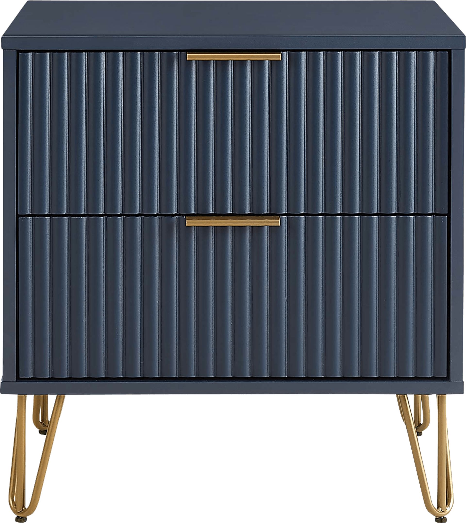 Kroc III Midnight Blue Nightstand - Image 1