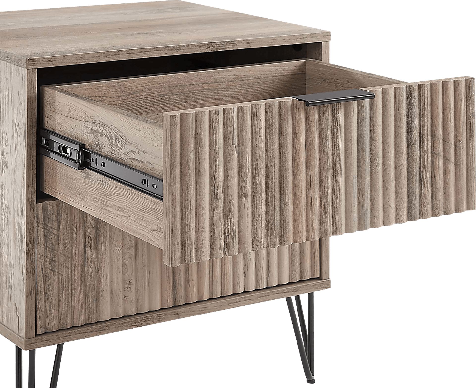 Kroc IV Gray Nightstand - Image 3