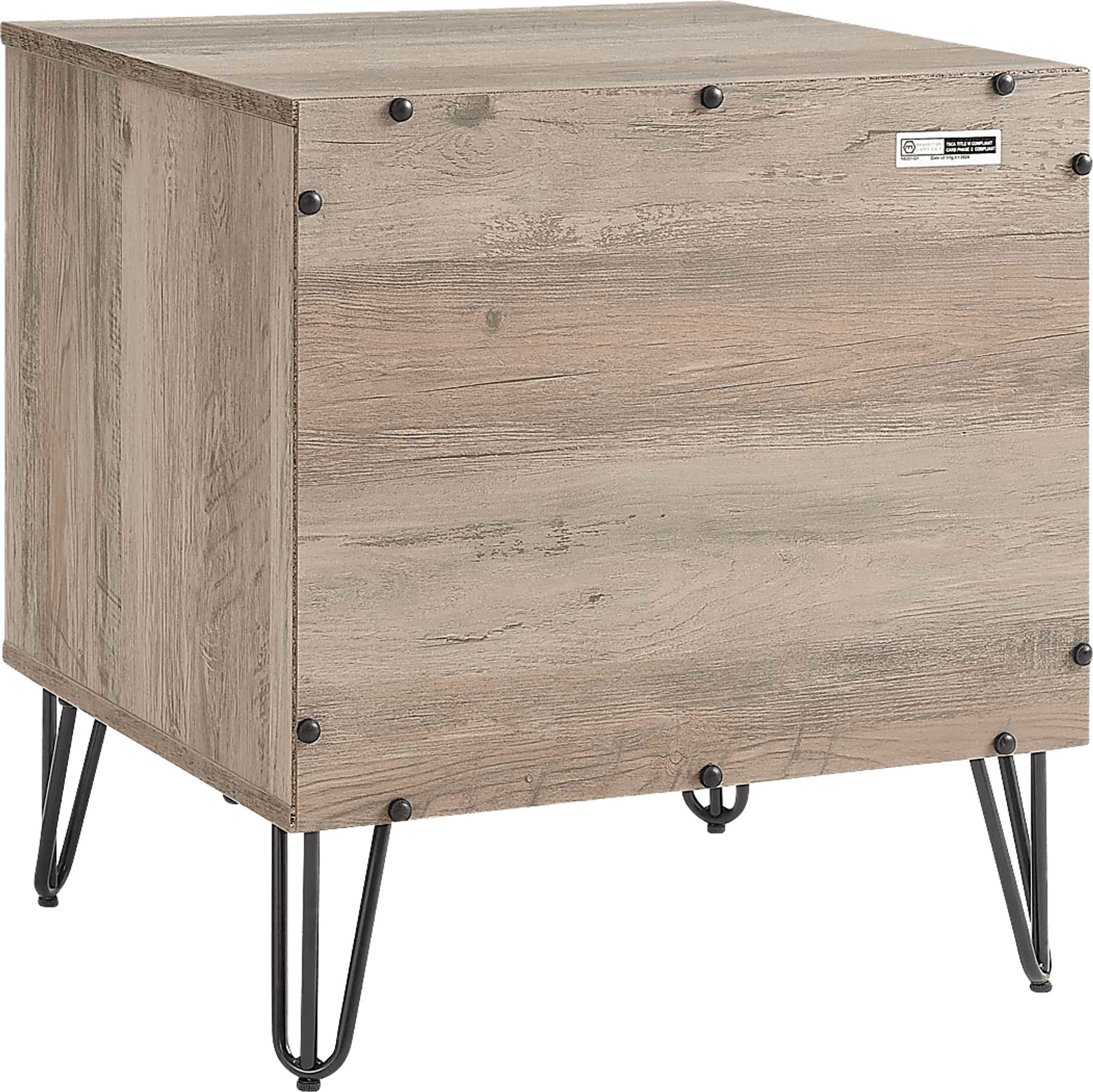 Kroc IV Gray Nightstand - Image 6