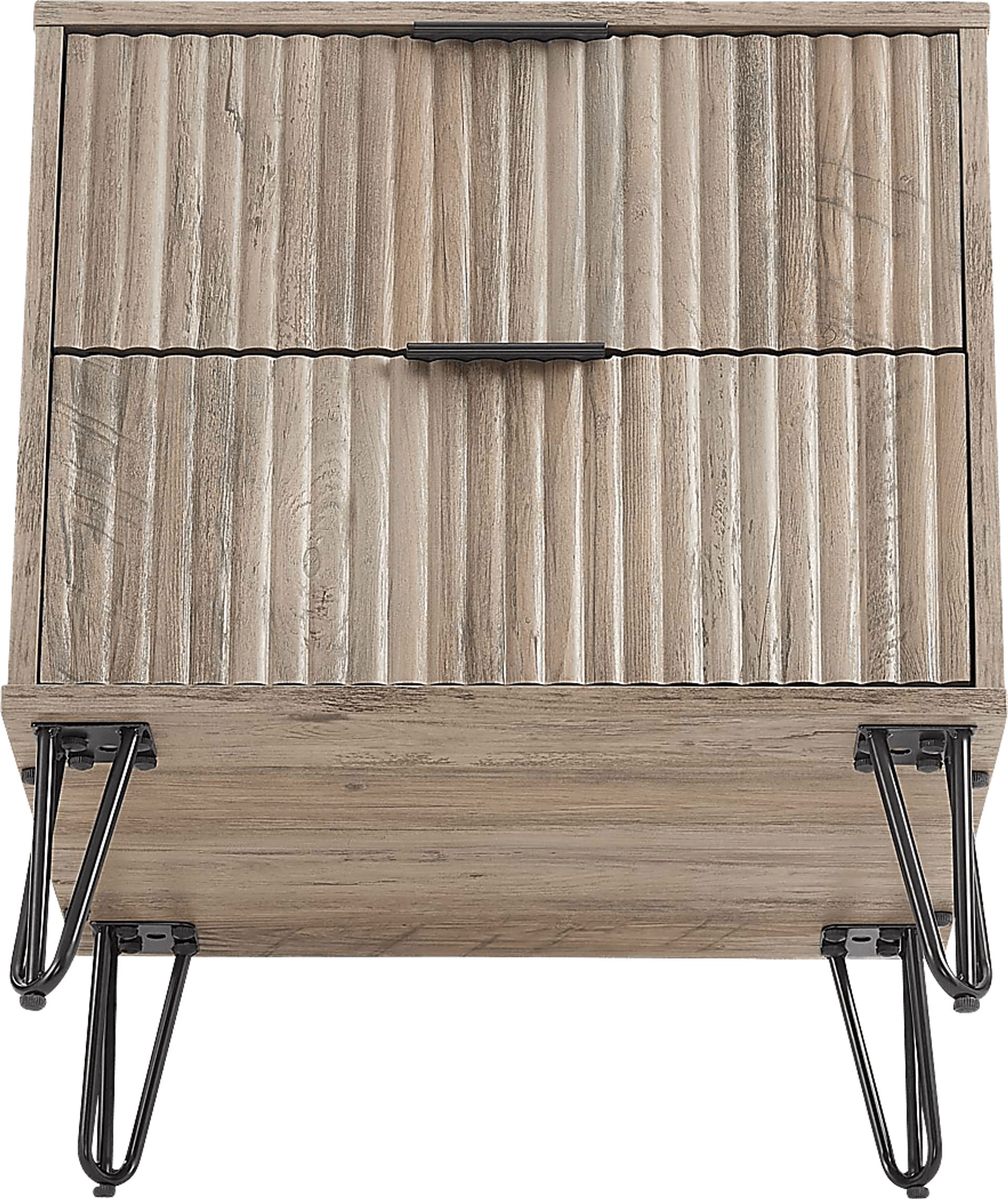 Kroc IV Gray Nightstand - Image 9