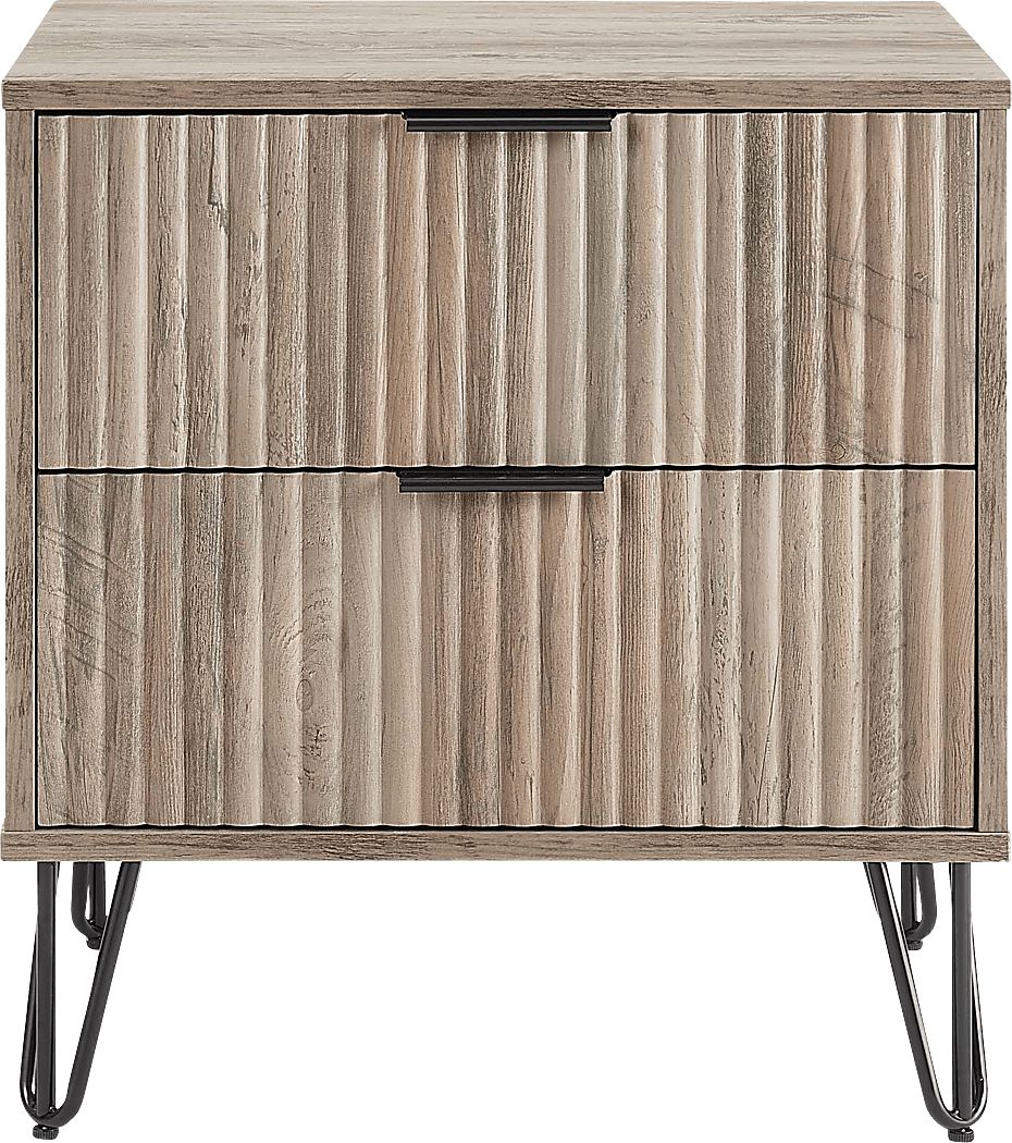 Kroc IV Gray Nightstand