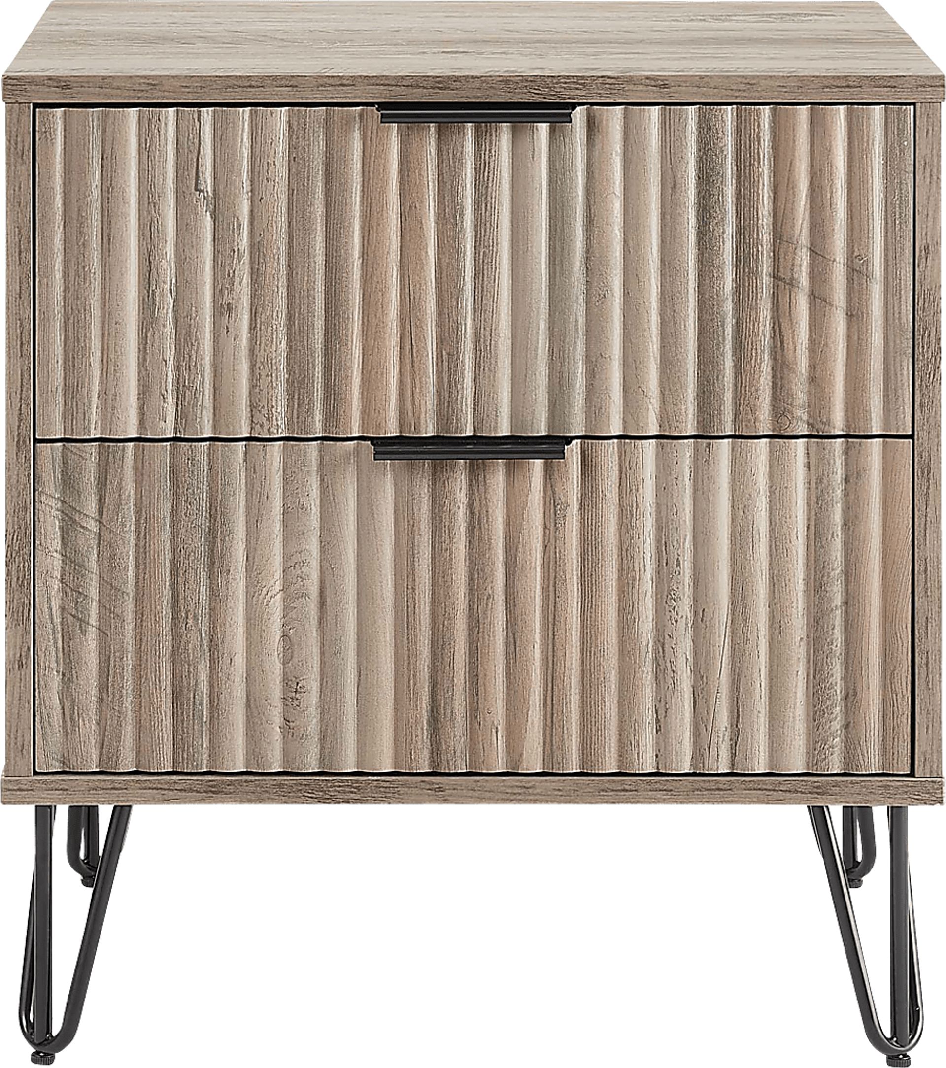 Kroc IV Gray Nightstand - Image 1