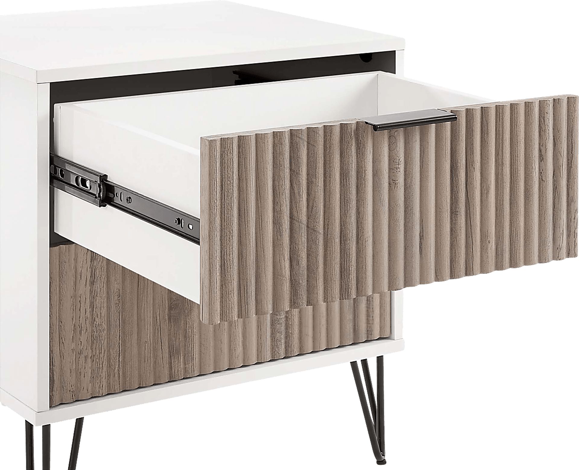 Kroc IV White Nightstand - Image 3