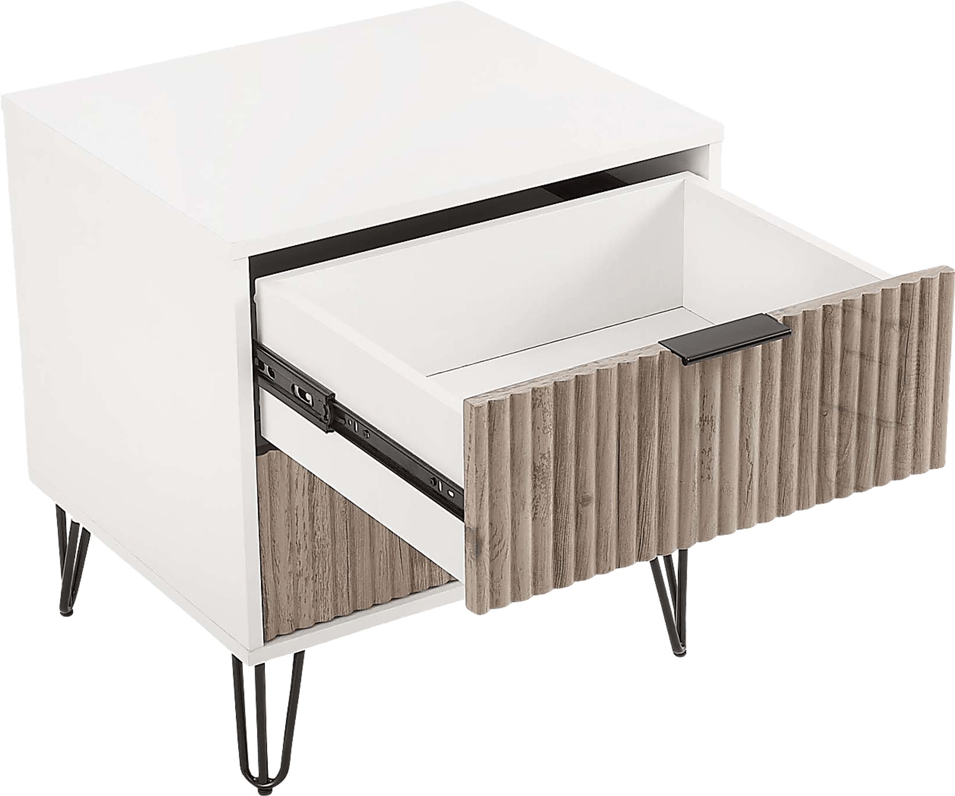 Kroc IV White Nightstand - Image 5