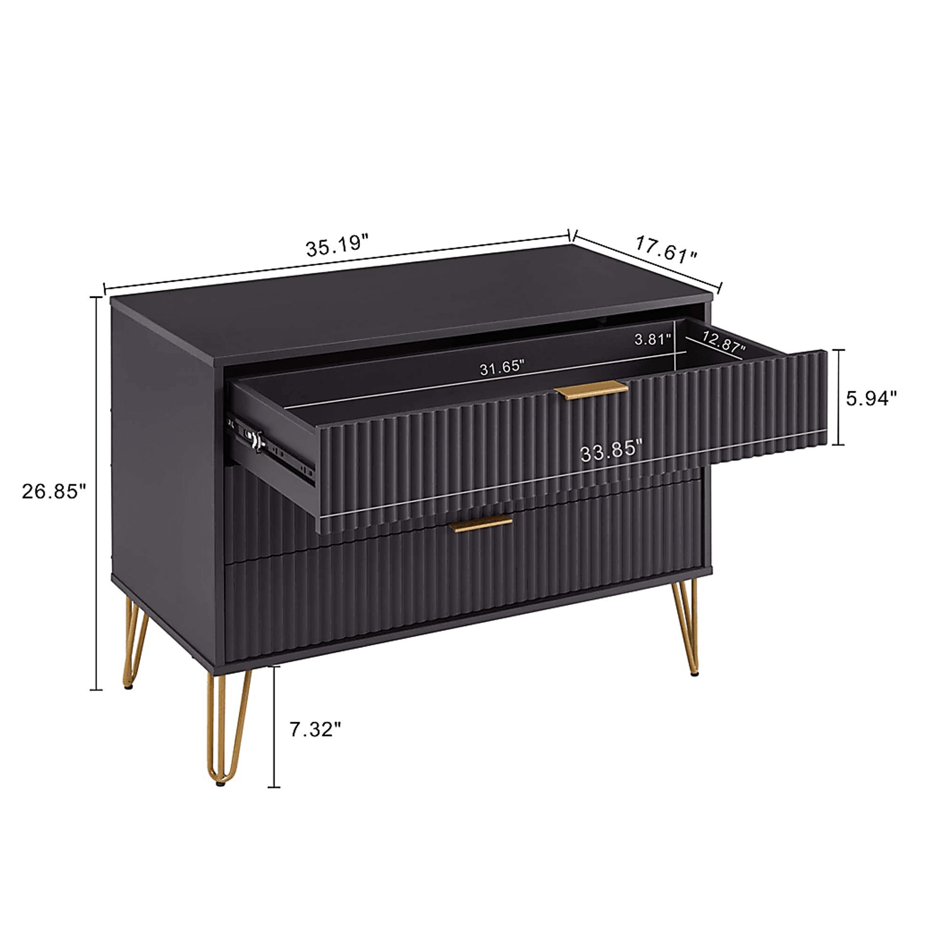 Kroc V Black Dresser - Image 10