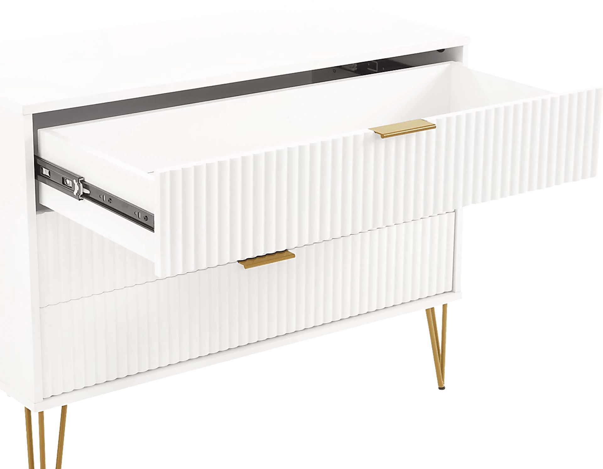 Kroc V White Dresser - Image 3