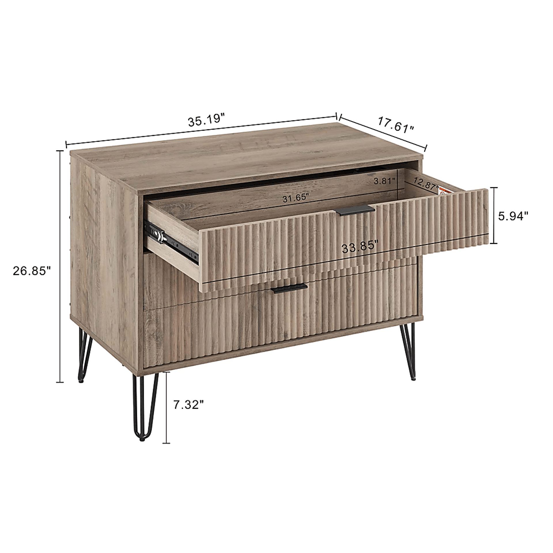 Kroc VI Gray Dresser - Image 10