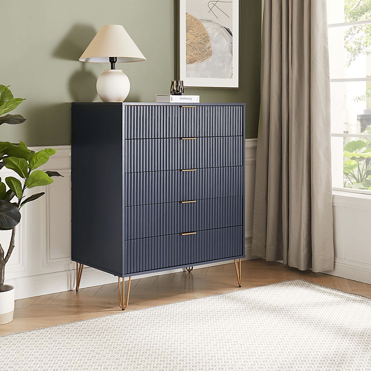 Kroc VII Midnight Blue Dresser | Rooms to Go