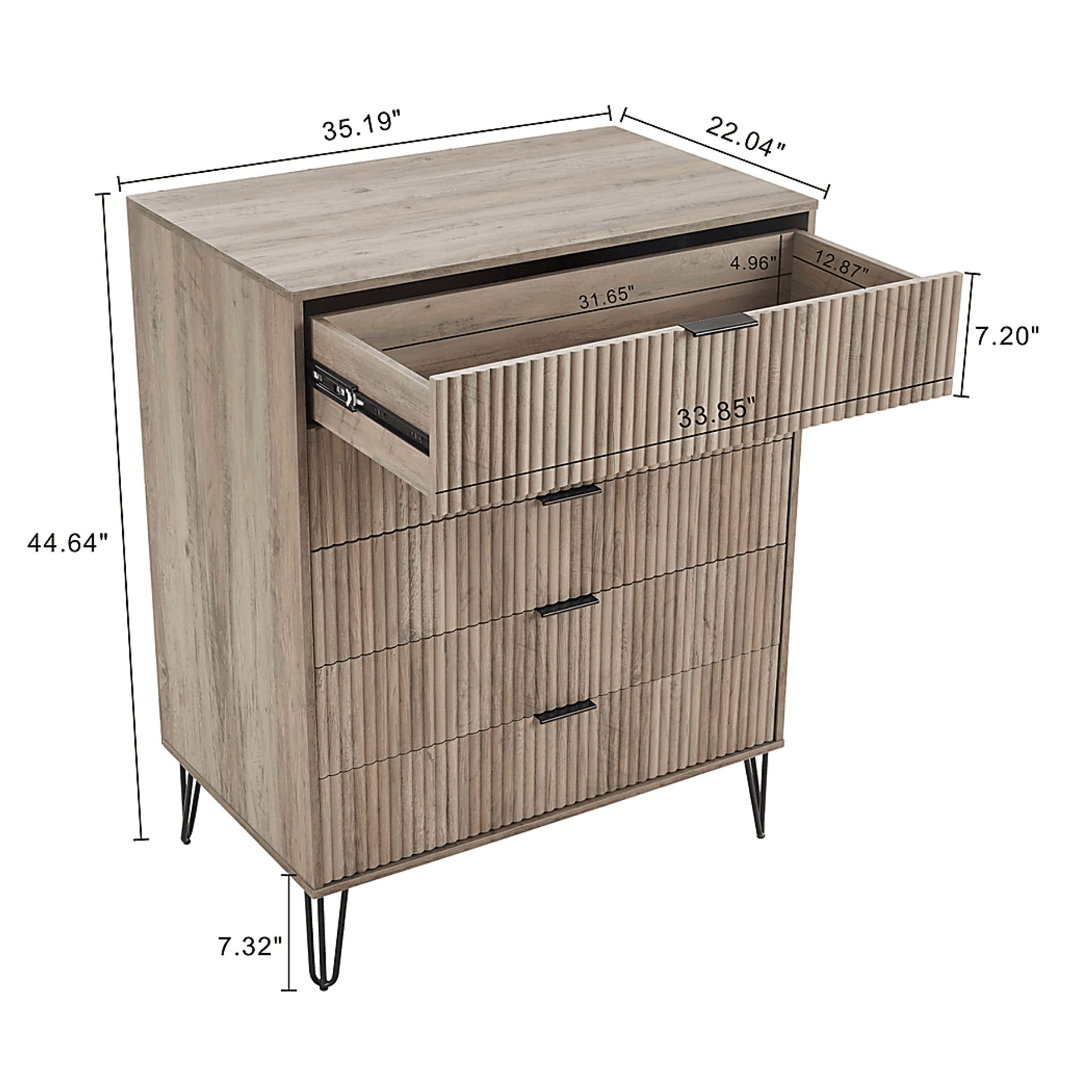 Kroc VIII Gray Dresser - Image 10
