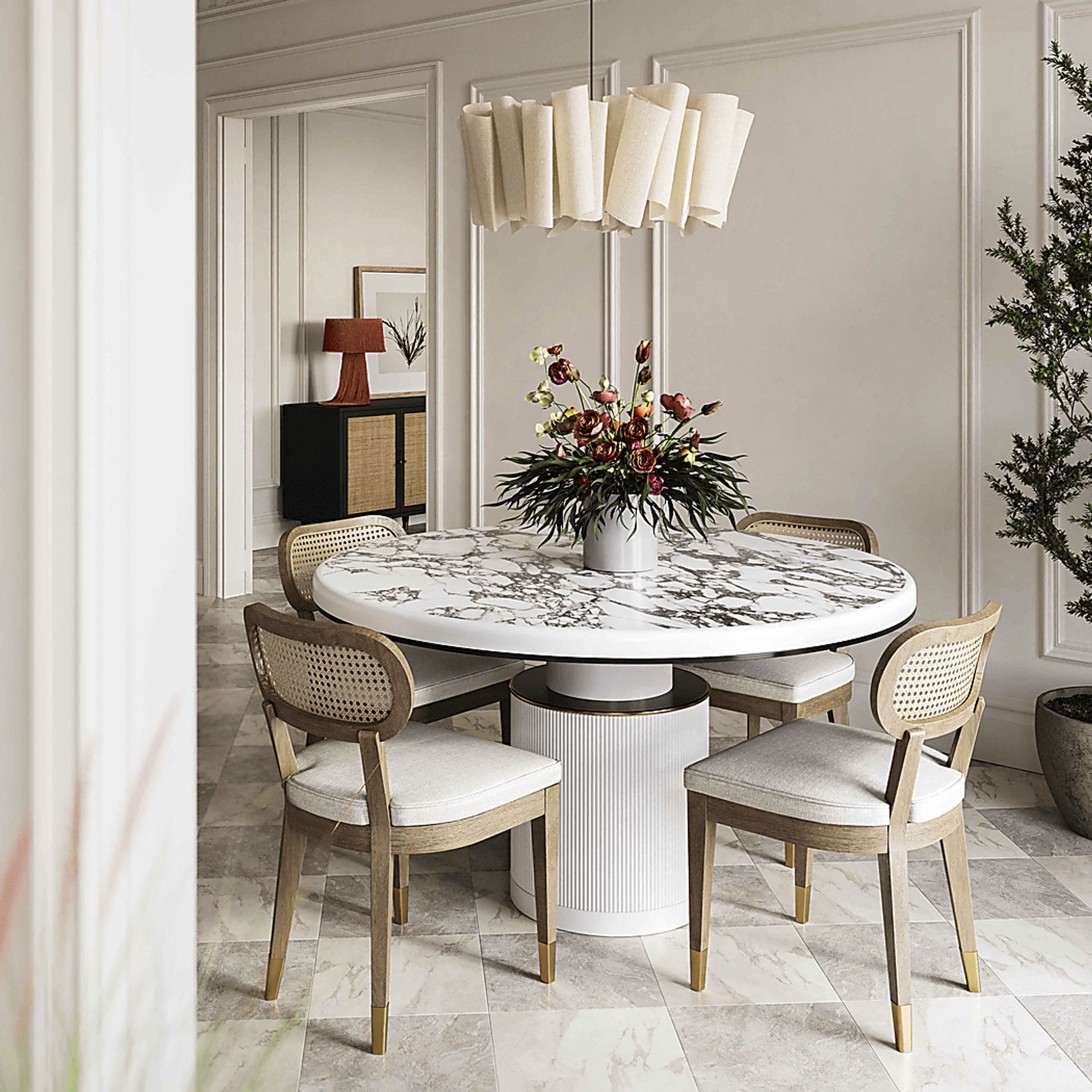 Krochmal Natural Side Chair - Image 2