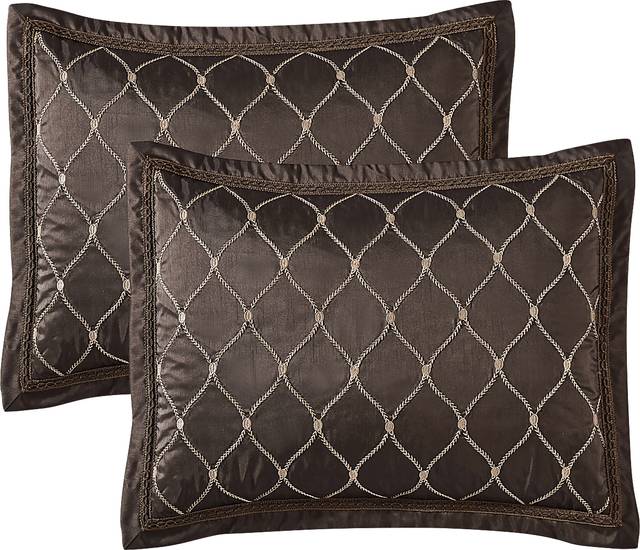 Krohn Espresso 9 Pc Queen Comforter Set - Thumbnail - Image 4