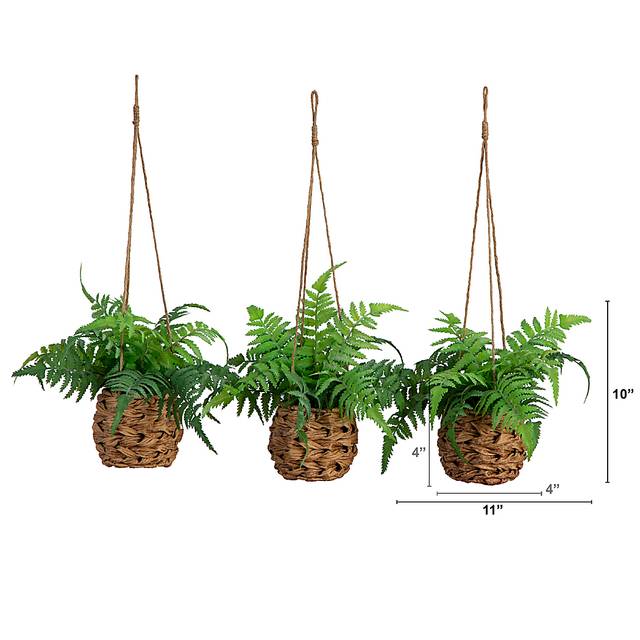 Krulock Green Indoor/Outdoor Silk Plant, Set of 3 - Thumbnail - Image 6