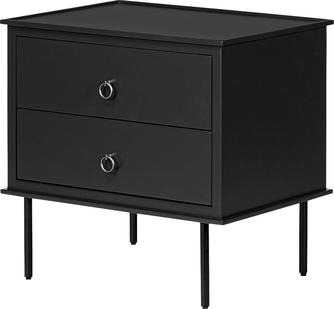 Krunsk Black Nightstand