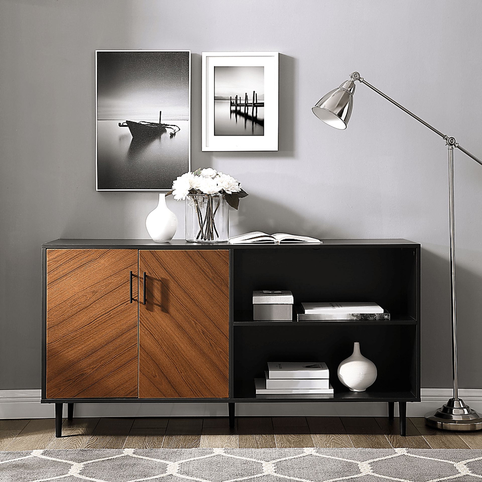 Krupa Black 58 in. Console - Image 4