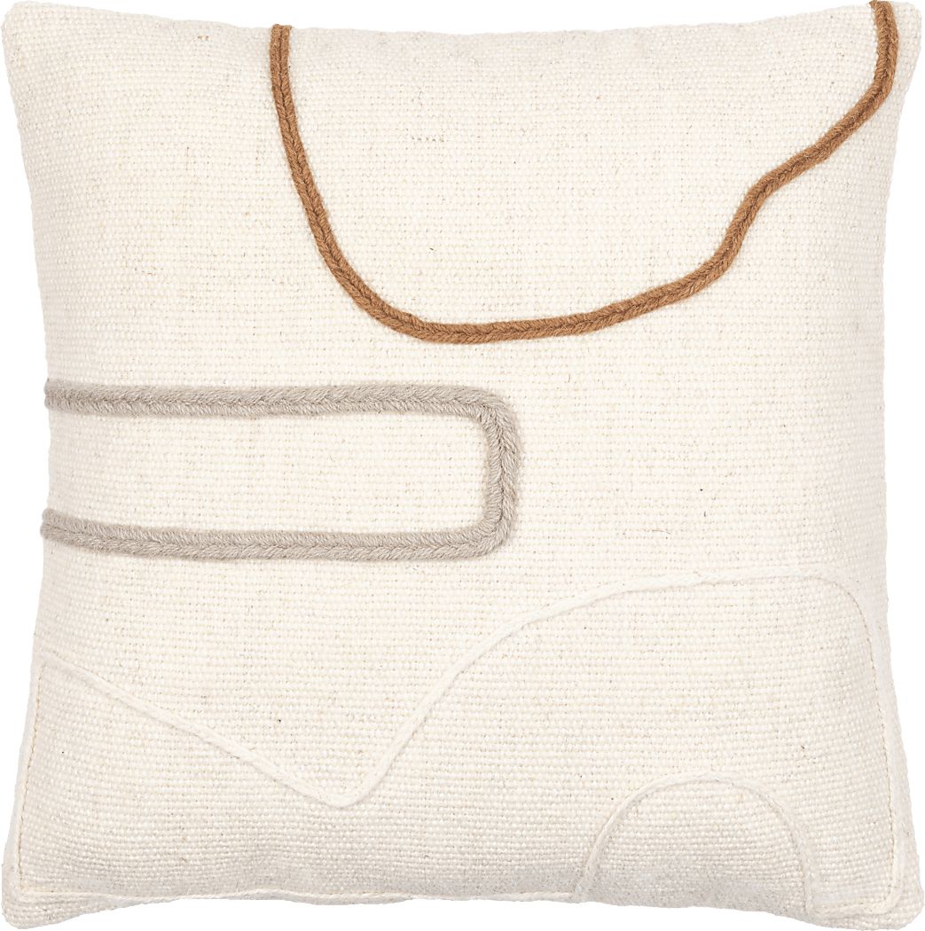 Kruz Cream Accent Pillow