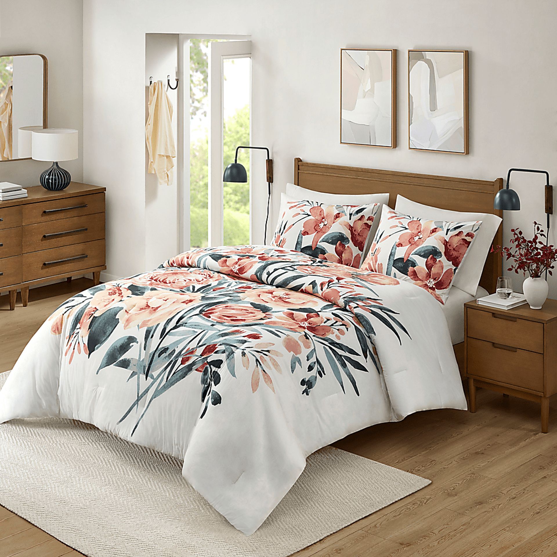 Kubiski Off-White 3 Pc King/California King Comforter Set - Image 1