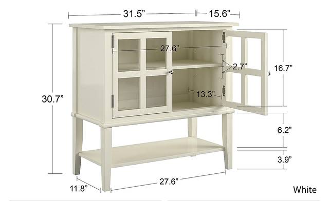 Kuchn White Accent Cabinet - Thumbnail - Image 8