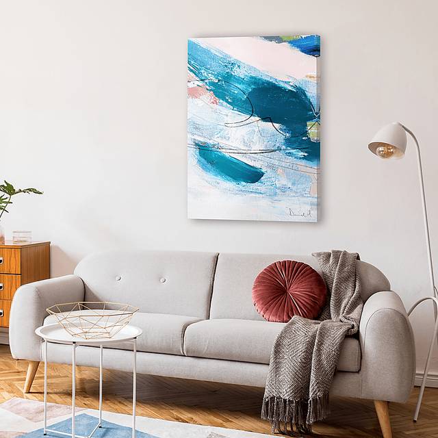 Kuelil Turquoise Canvas Wall Art - Thumbnail - Image 2