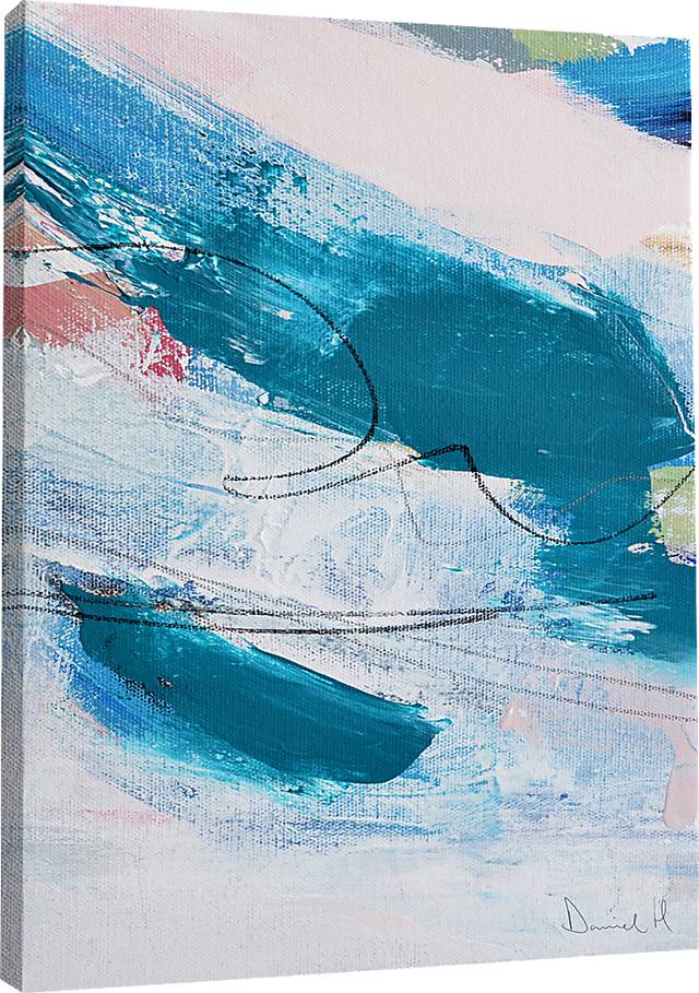 Kuelil Turquoise Canvas Wall Art - Thumbnail - Image 1