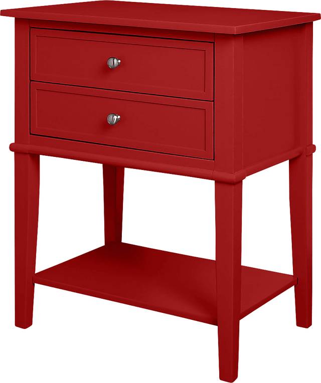 Kuhle Red Accent Table - Thumbnail - Image 2