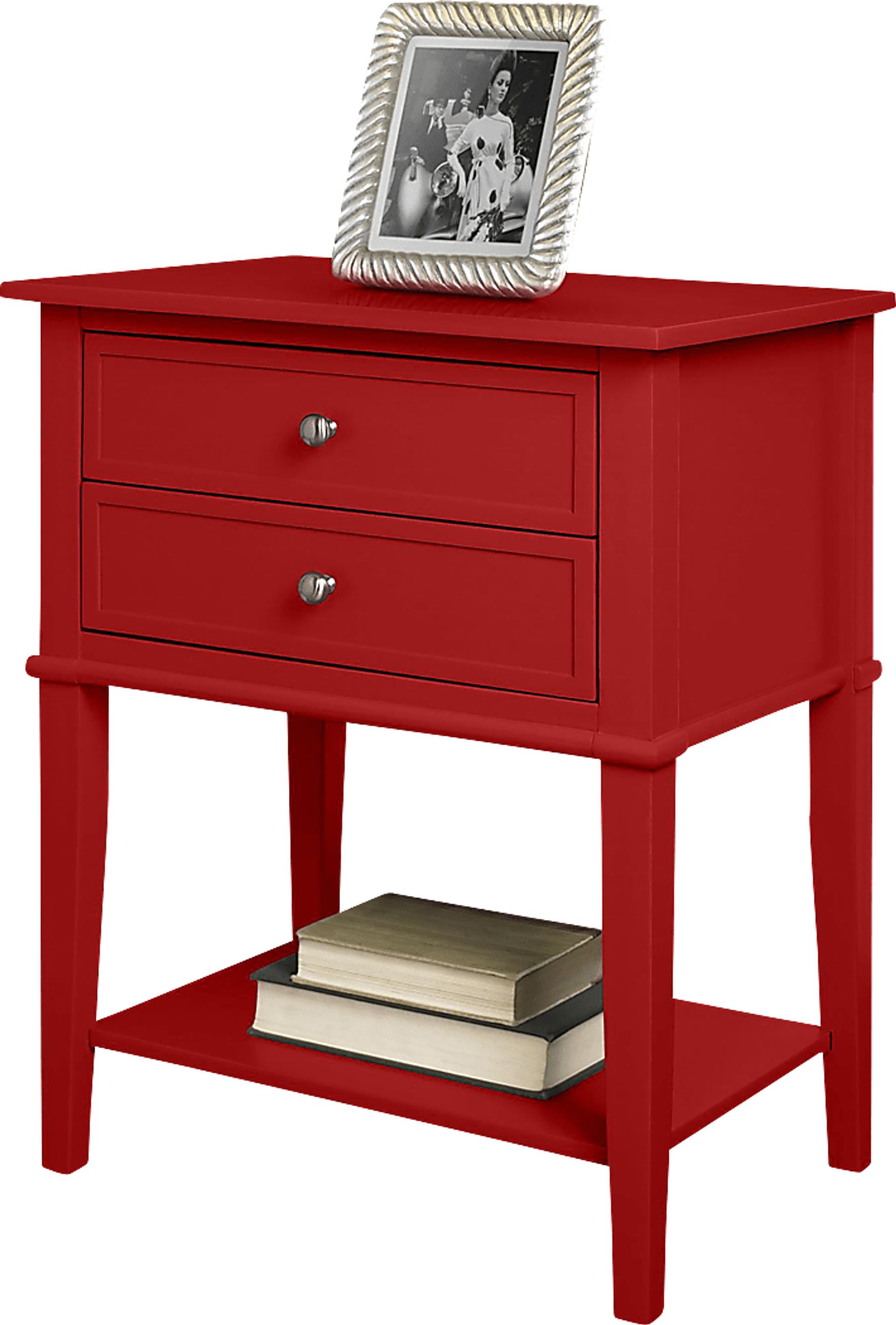 Kuhle Red Accent Table - Image 1