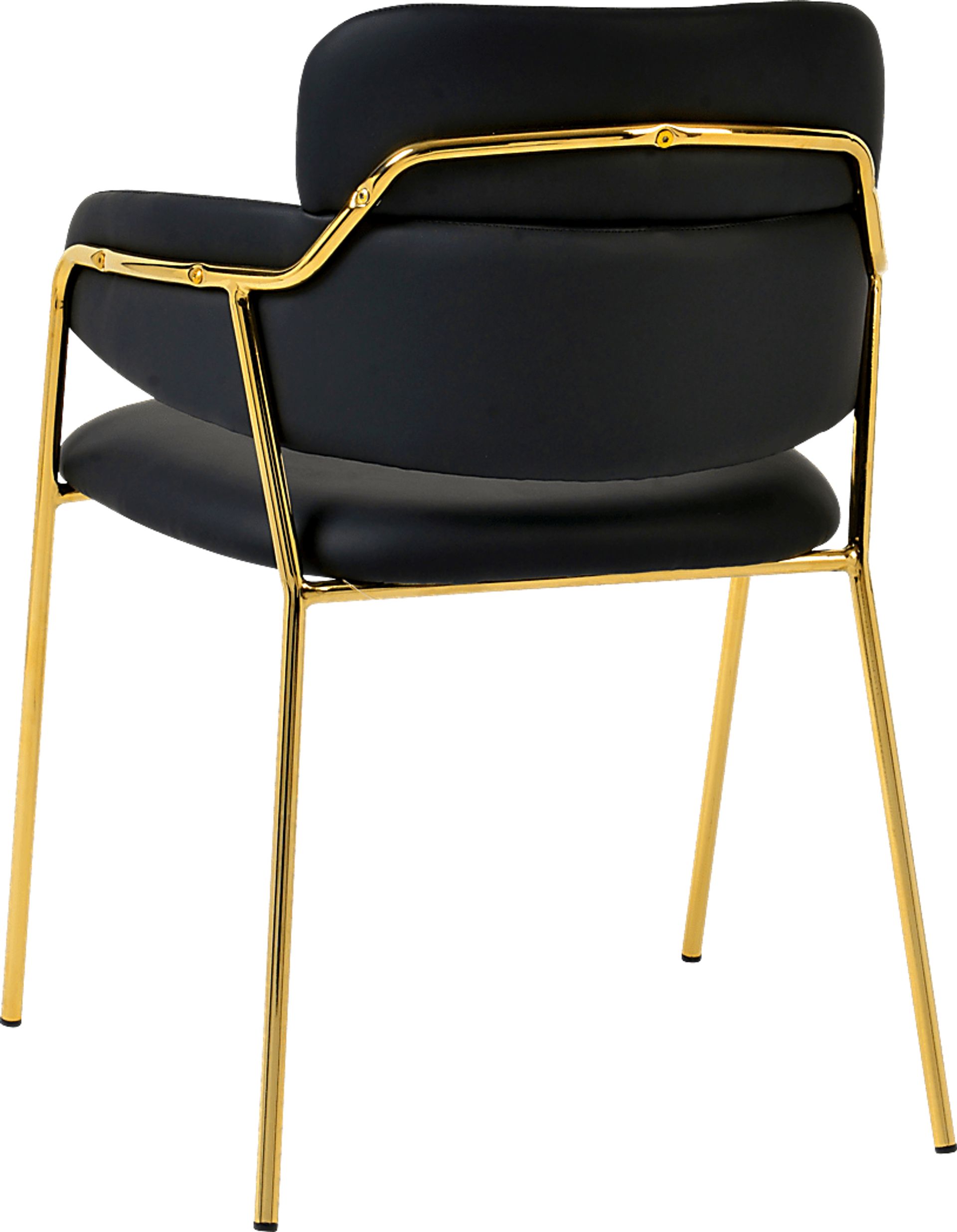 Kune Black Arm Chair, Set of 2 - Image 5