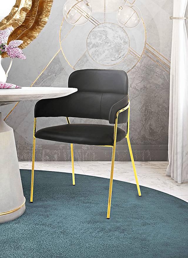 Kune Black Arm Chair, Set of 2 - Thumbnail - Image 8