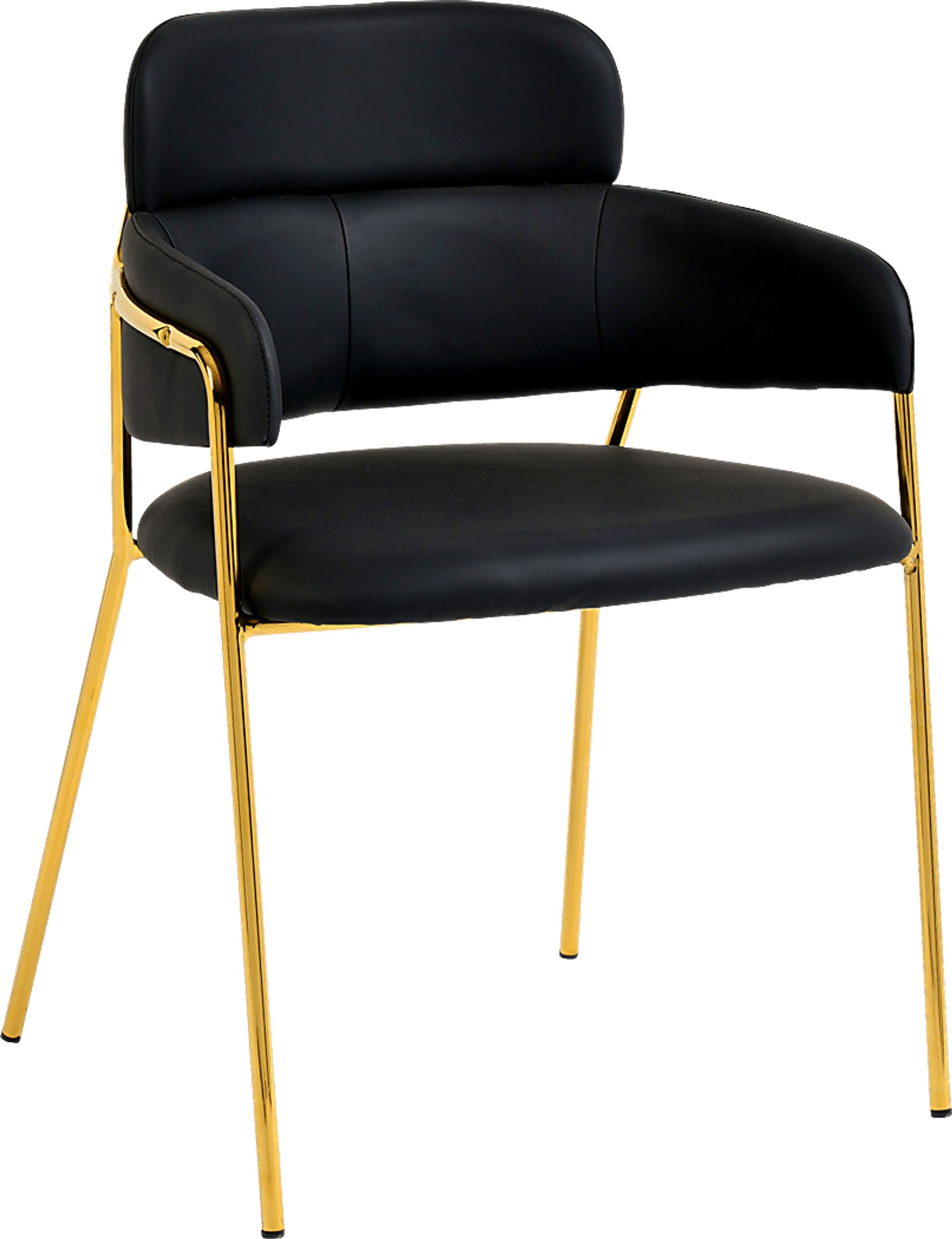 Kune Black Arm Chair, Set of 2 - Image 1