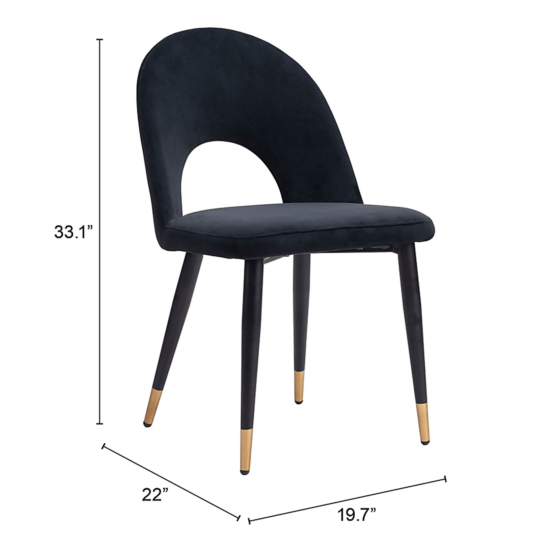 Kuranda Black Side Chair, Set of 2 - Image 10