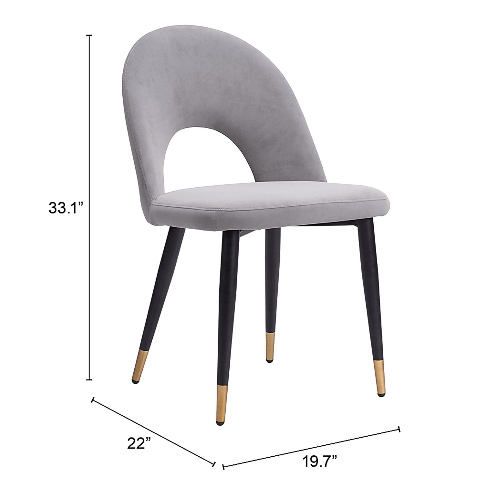 Kuranda Gray Side Chair, Set of 2 - Image 11