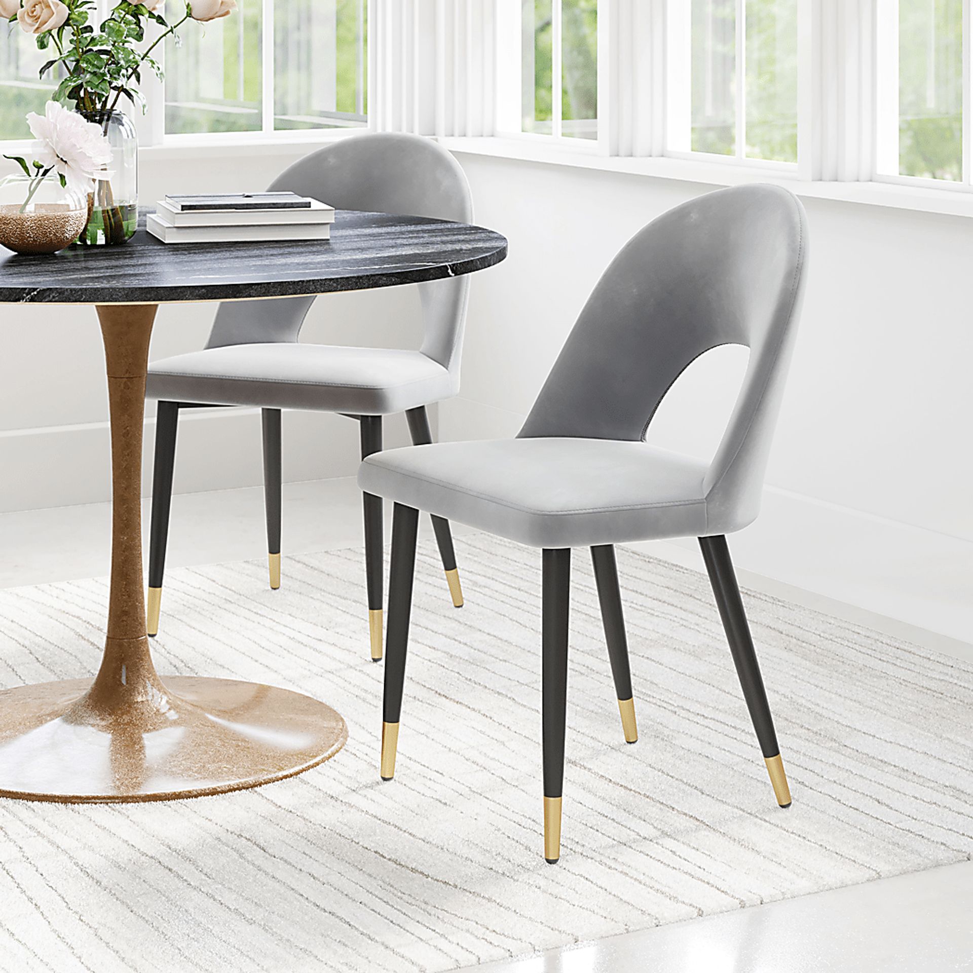 Kuranda Gray Side Chair, Set of 2 - Image 2