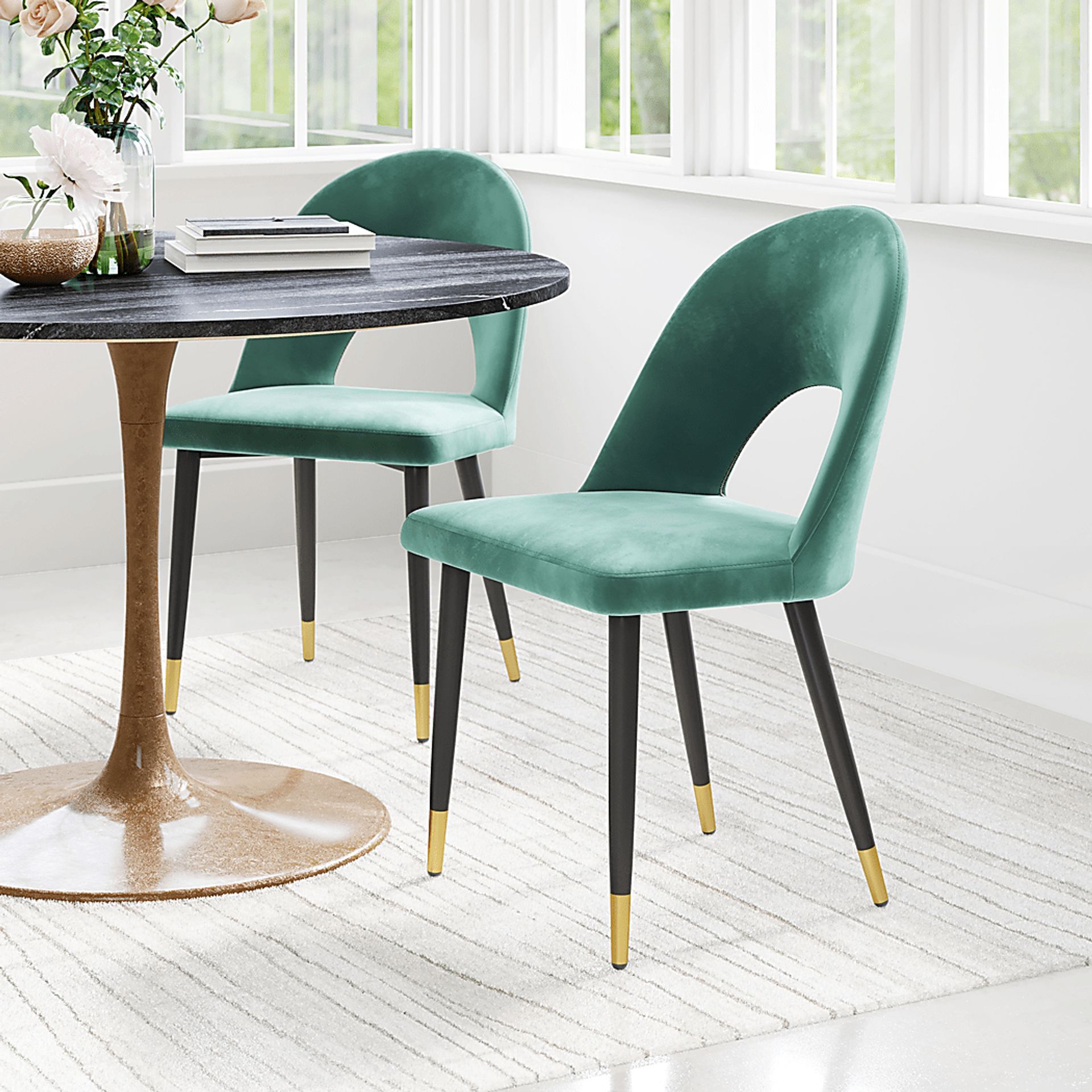 Kuranda Green Side Chair, Set of 2 - Image 2