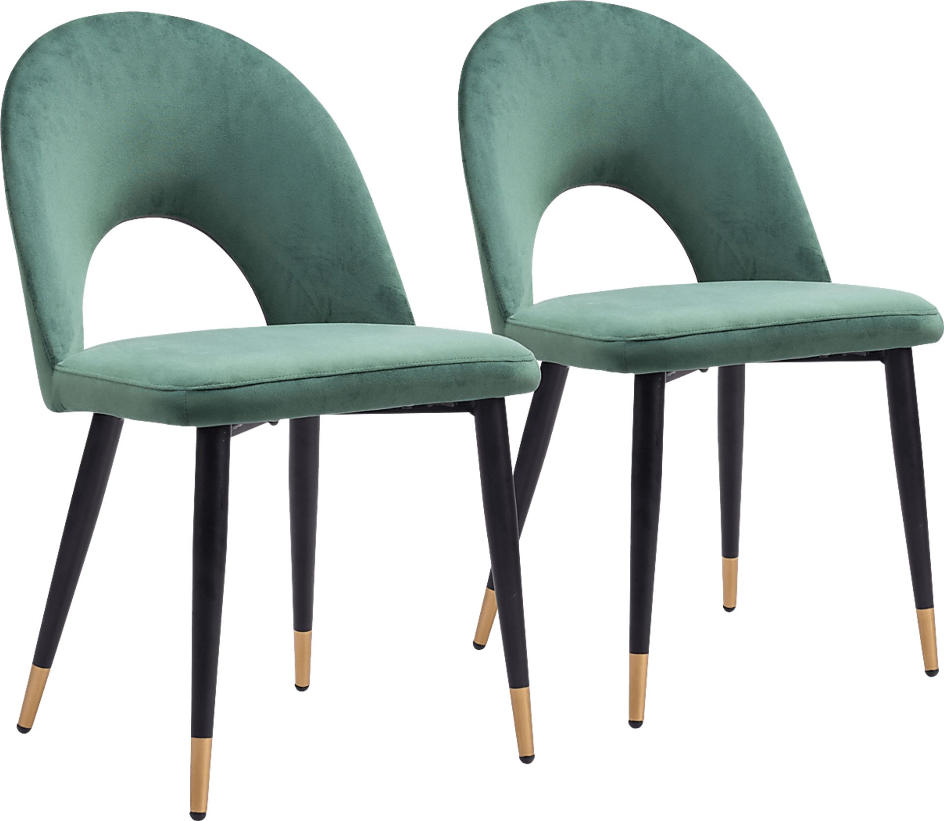 Kuranda Green Side Chair, Set of 2 - Image 1