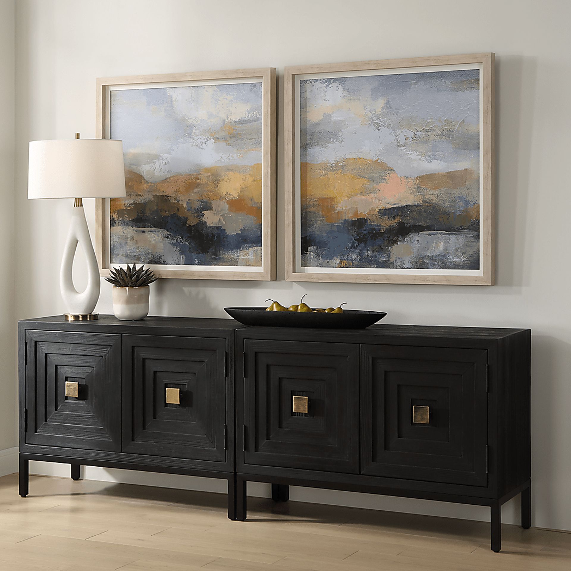 Kurte Brown Artwork, Set of 2 - Image 2