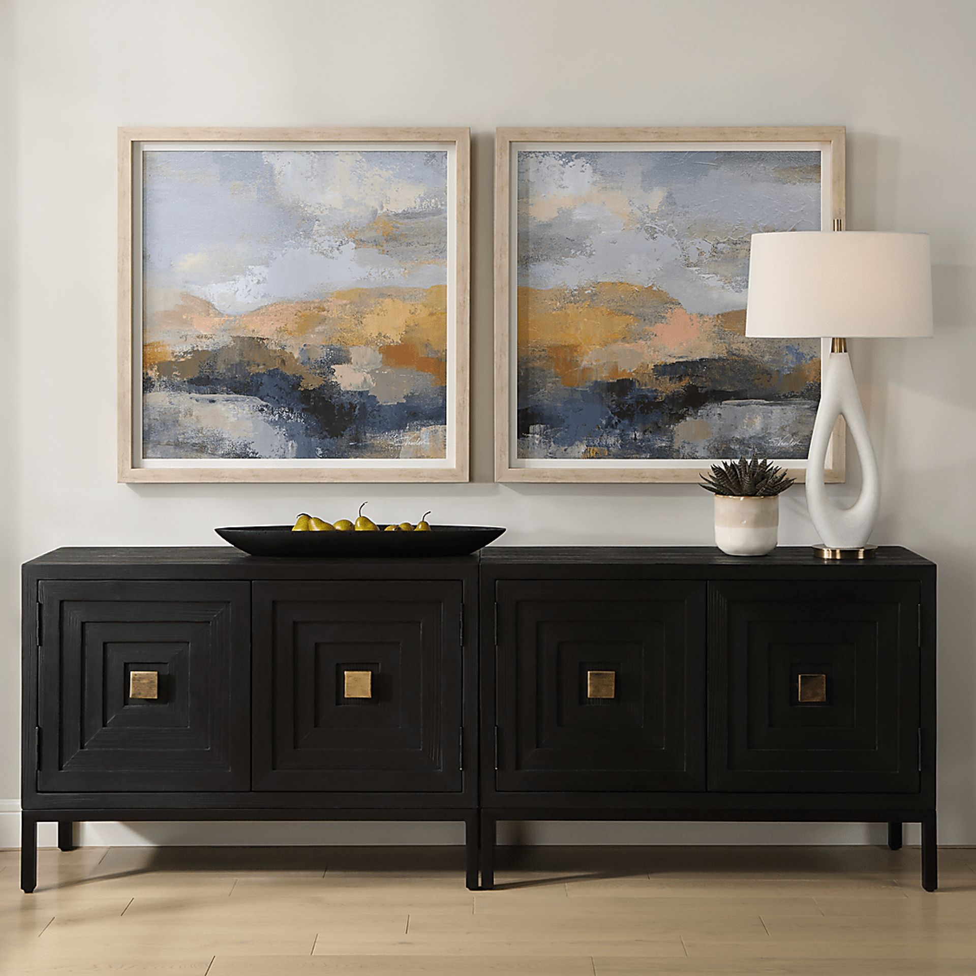Kurte Brown Artwork, Set of 2 - Image 3