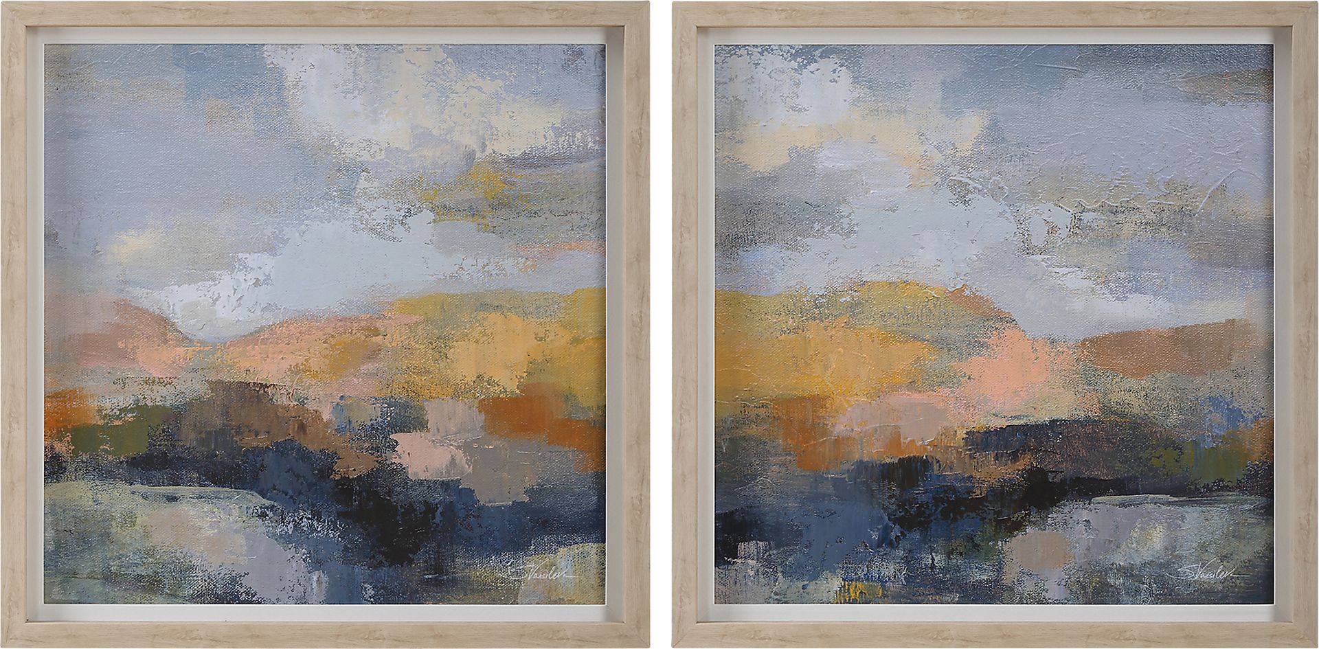 Kurte Brown Artwork, Set of 2 - Image 1